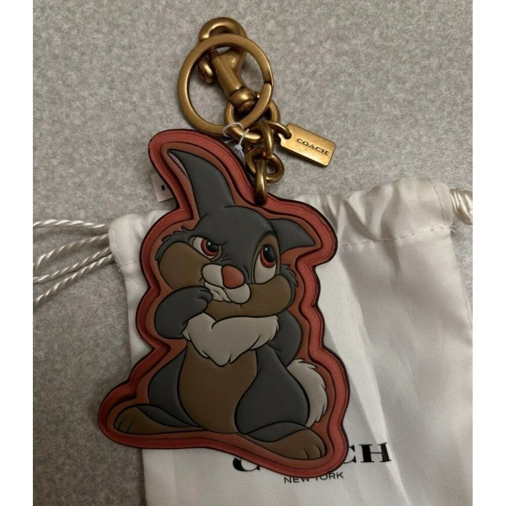 Coach Disney X Coach Bag Charm With Thumper Limited Edition- Rare Color Nwt